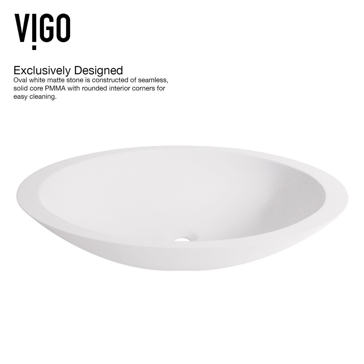 Wisteria White Bathroom Sink Set with Matte Black Olus Faucet R3T6 - product image 4