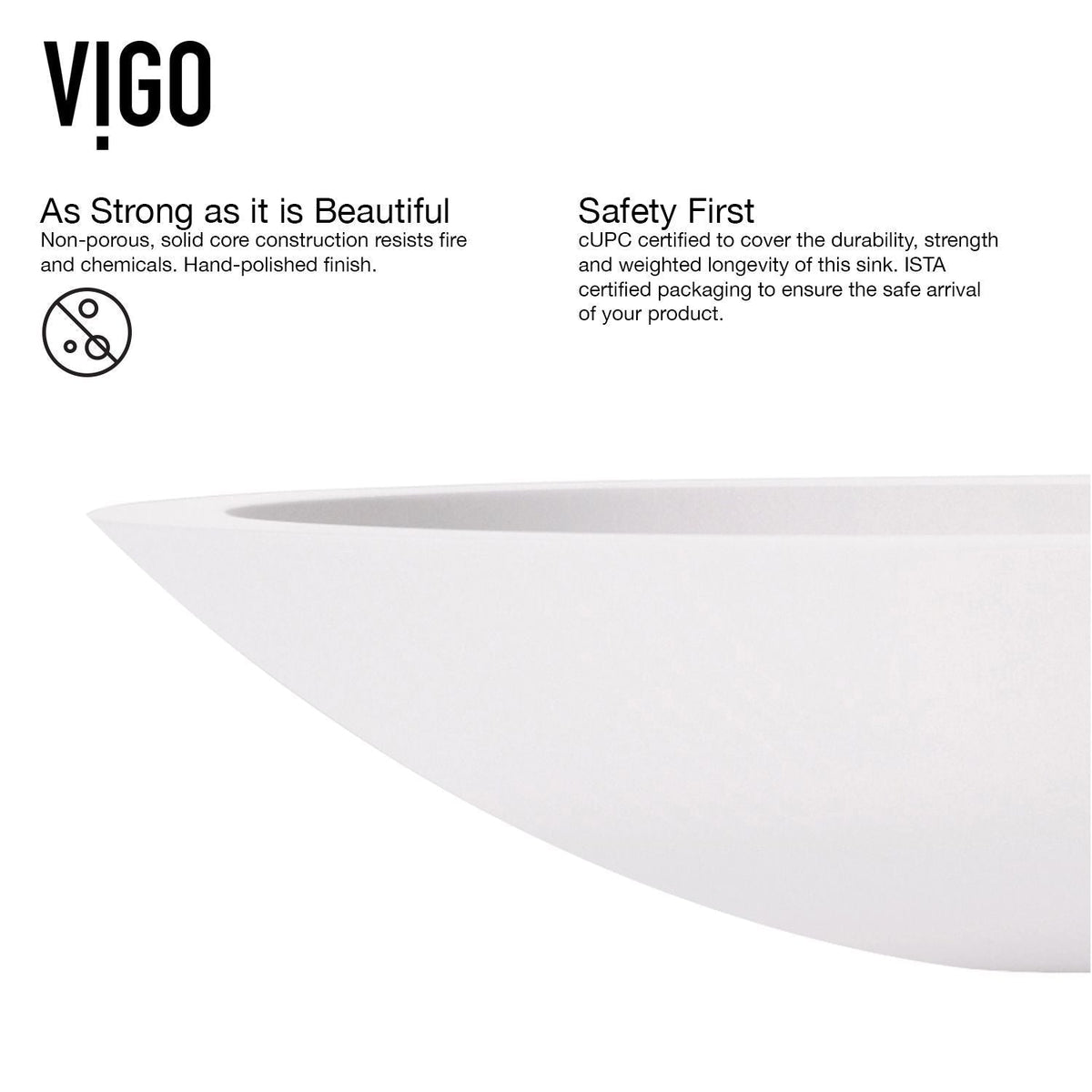 Wisteria White Bathroom Sink Set with Matte Black Olus Faucet R3T6 - product image 5