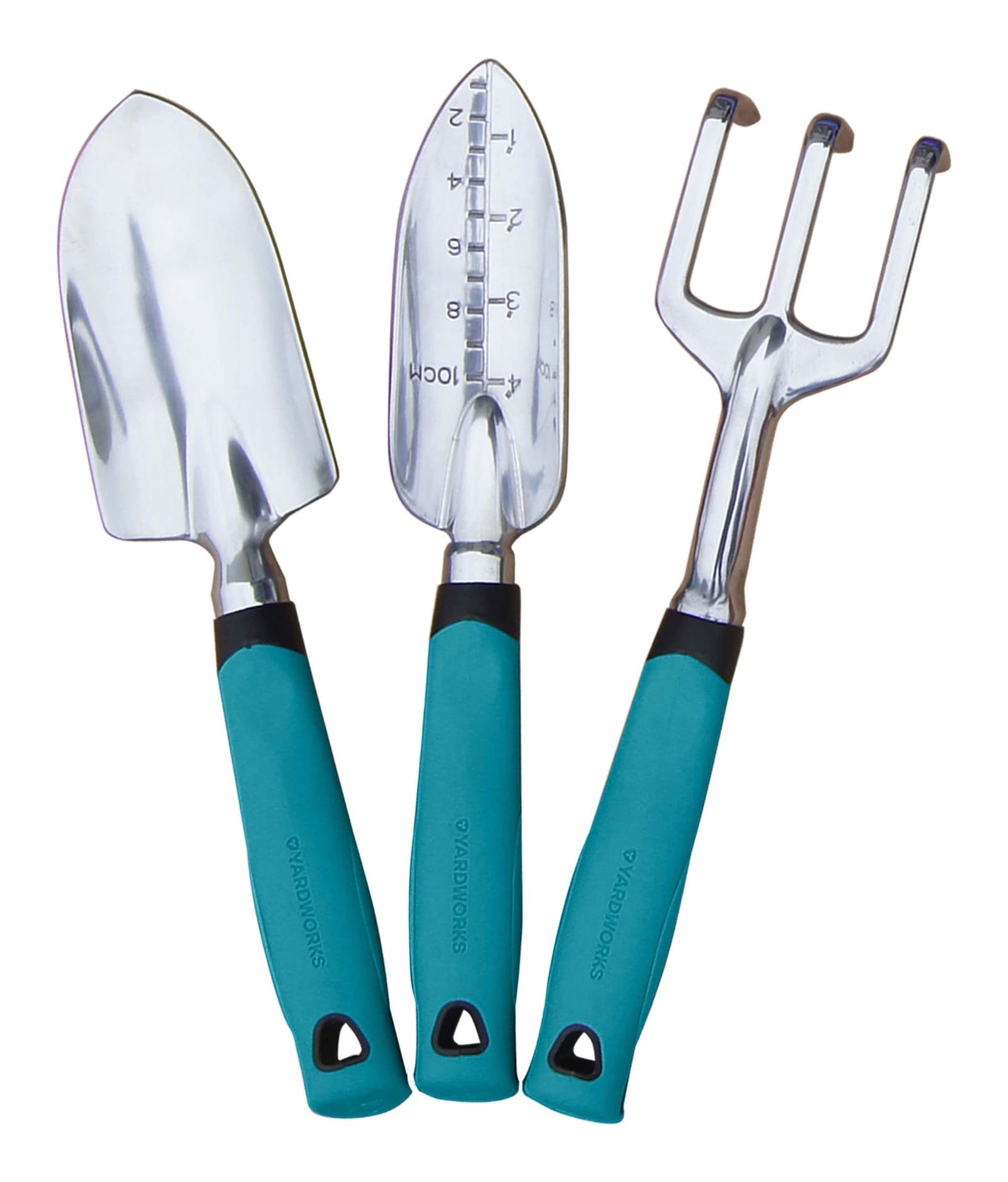 Aluminium Garden Tool Set with Rubber Handles, Assorted Colours, 3-pc C9N6 - product image 2