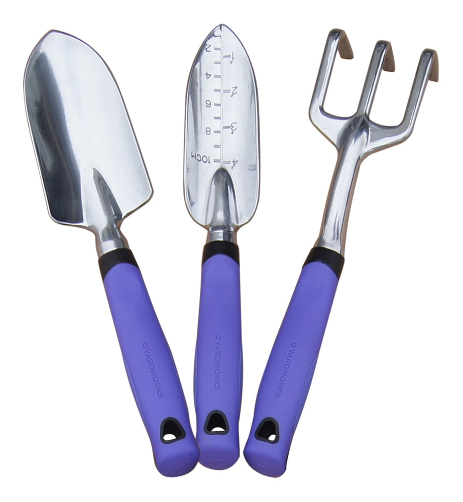 Aluminium Garden Tool Set with Rubber Handles, Assorted Colours, 3-pc C9N6 - product image 6