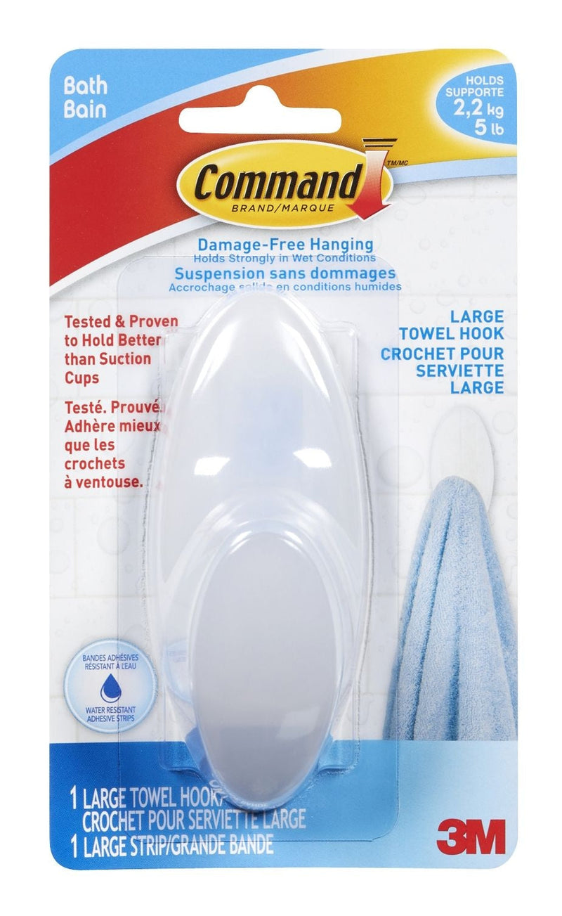 3M Command Large Bathroom Hook H8W7