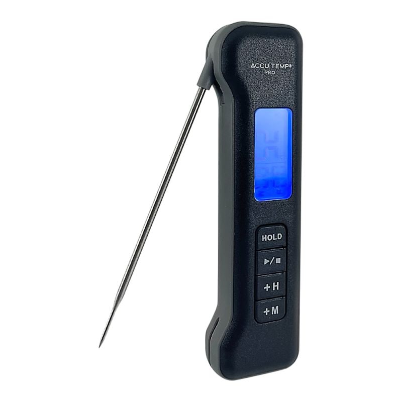 Pro Digital Instant Read Cooking/Meat Thermometer with Backlight Display, Black/Grey L6D6