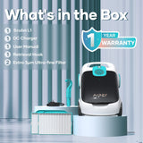 Scuba L1 Cordless Robotic Pool Cleaner, Tri-Motor, Advanced Filtration & Quick Drain, Ideal for Above-Ground Pools up to 1,100-sq.ft. Y0K4 - product image 5