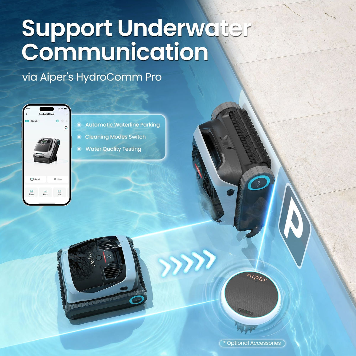 Scuba N1 Max Cordless Robotic In-Ground Robotic Pool Cleaner for In-Ground Pools up to 2150 sq. Ft P2I2 - product image 6