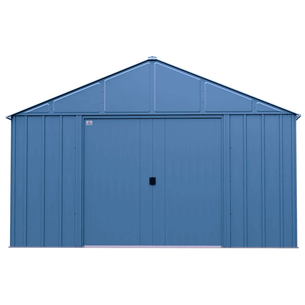 Classic 12x14-ft Blue Grey Corrosion-Resistant Steel Shed D7N3 - product image 2