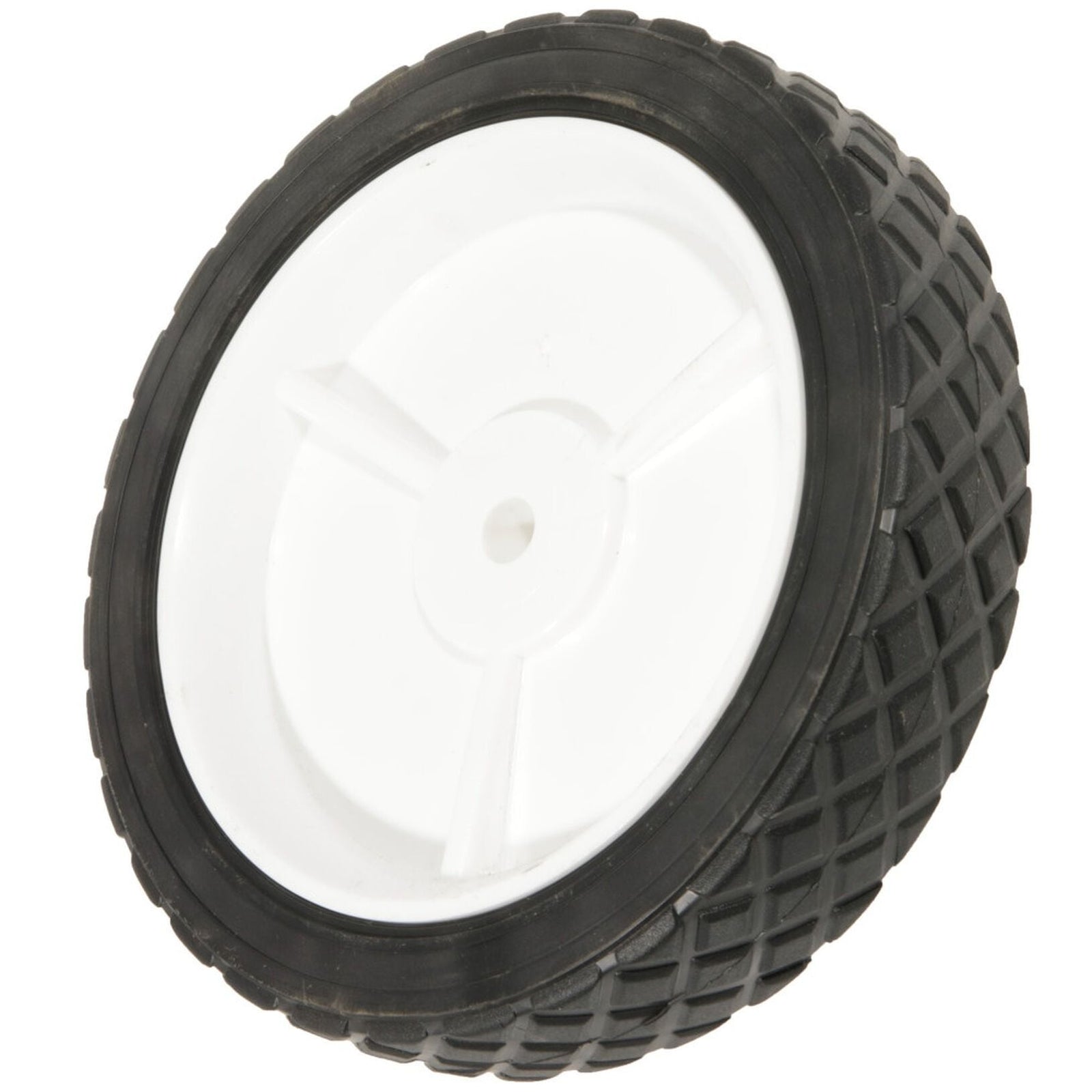 Plastic Lawn Mower Replacement Wheel, Wide Tread 8-in x 1.75-in S2V1 - product image 1