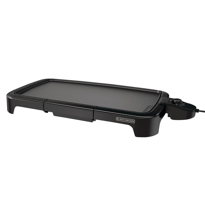 Family Sized Electric Griddle, Black, 20-in x 11-in V9R5