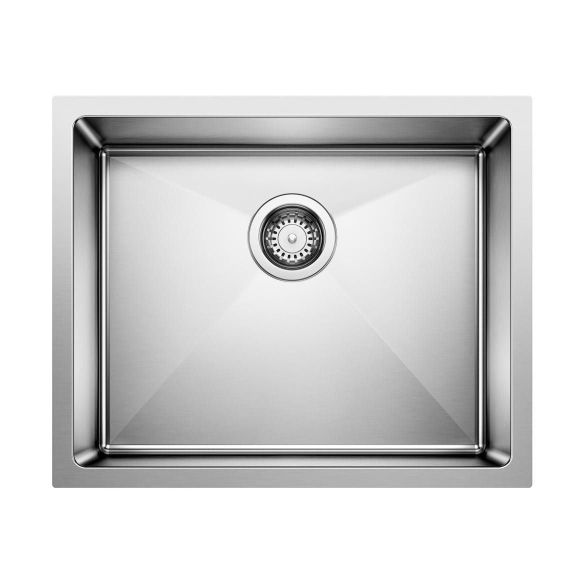 Quatrus R15 22-in Single Bowl Undermount Stainless Steel Kitchen Sink G6W7 - product image 1