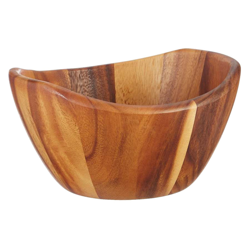 Acacia Wood Serving Bowl, 25-cm E6R9