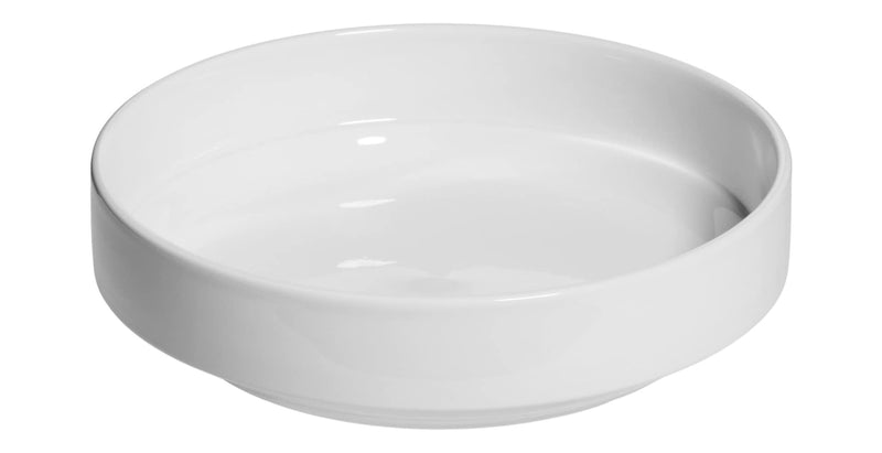 Modern Edge Porcelain Dinner Bowl, 7.8-in, White J6I2