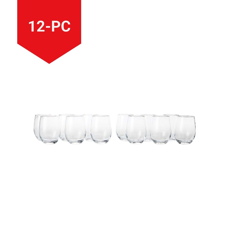 Stemless Wine Glass Set, 18.5-oz, 12-pk G7D9