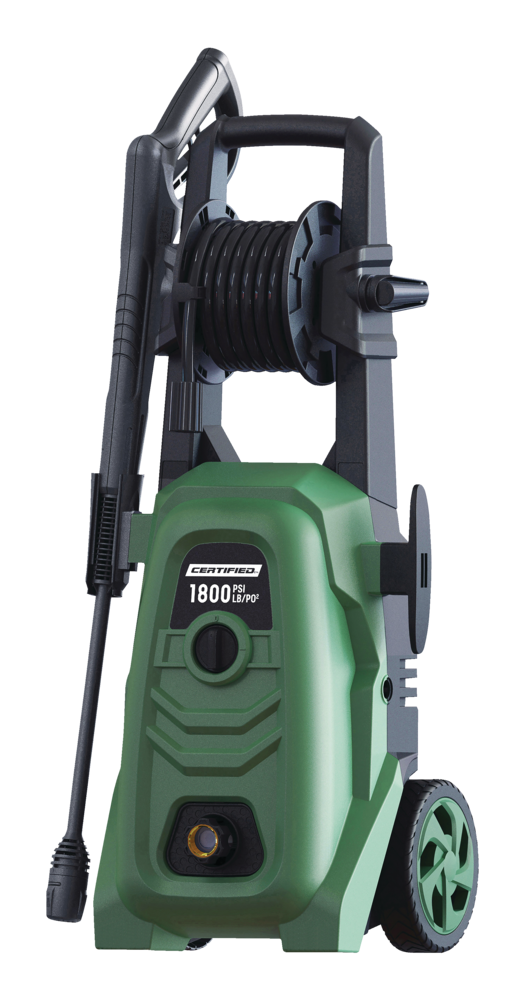 1800 PSI 1.4 GPM Corded Cold Water Wheeled Brushed Electric Pressure Washer with Foam Blaster U4P7