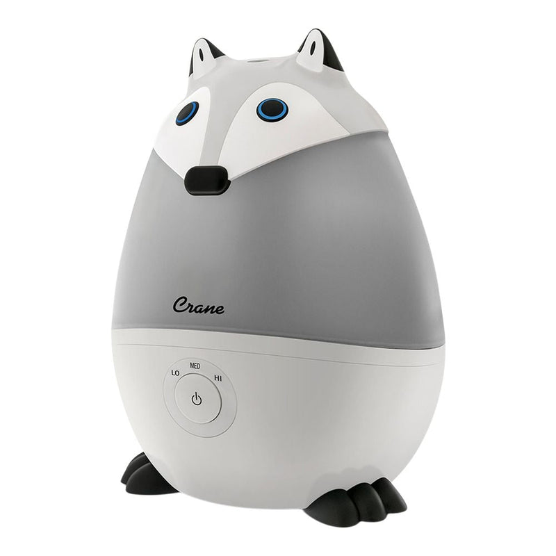 Pediatric Cool Mist Humidifier with Vapor Tray and Diffuser, Raccoon P7W2
