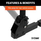 18021 Hitch Mounted Bike Rack, Fits 1-1/4" and 2" Receiver, 2 Bikes R6H0 - product image 7