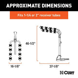 18030 2-Bike To 4-Bike Two Arm Hitch Mount Bike Rack, Fits 1-1/4, 2-in Receiver, Black S6K2 - product image 4