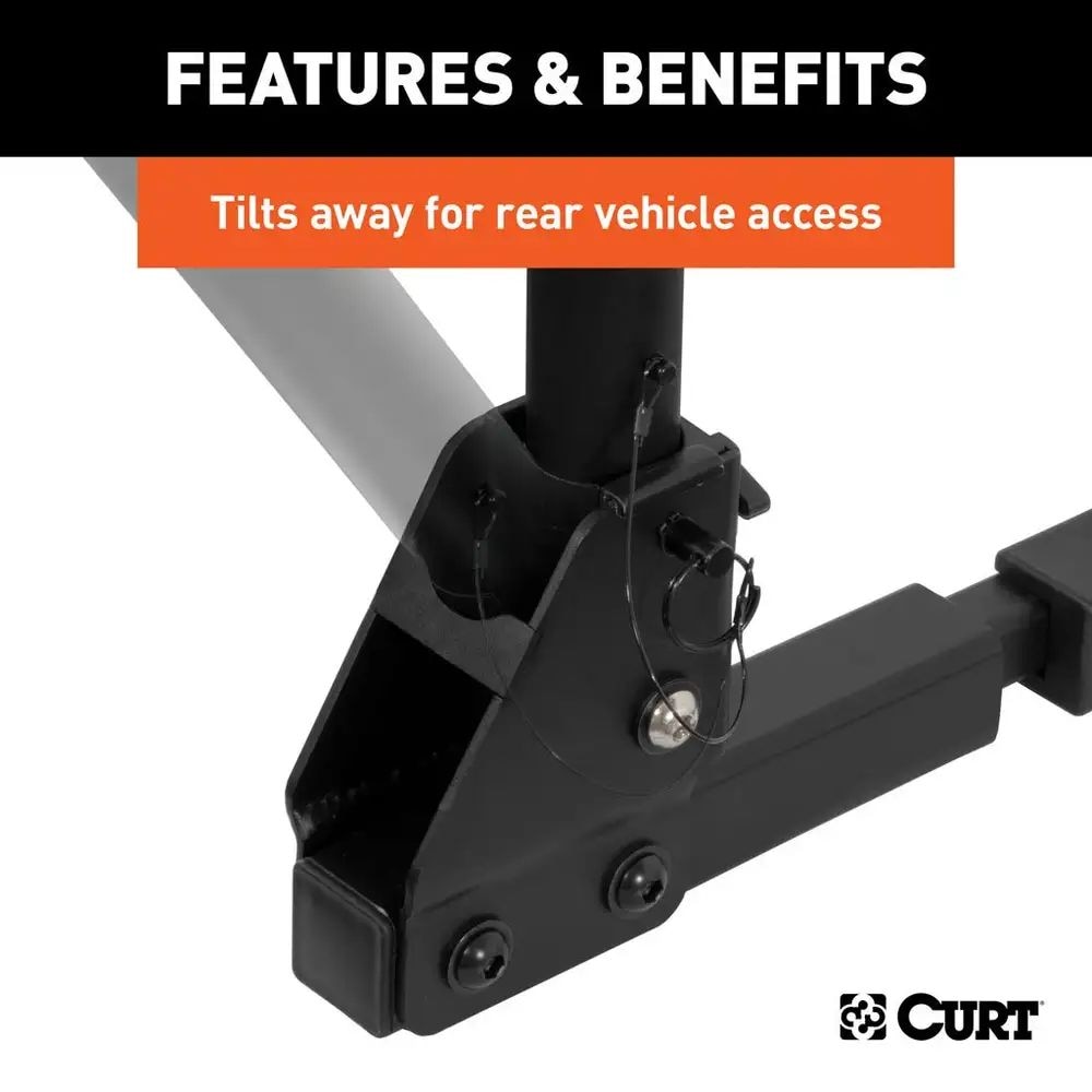 18030 2-Bike To 4-Bike Two Arm Hitch Mount Bike Rack, Fits 1-1/4, 2-in Receiver, Black S6K2 - product image 8