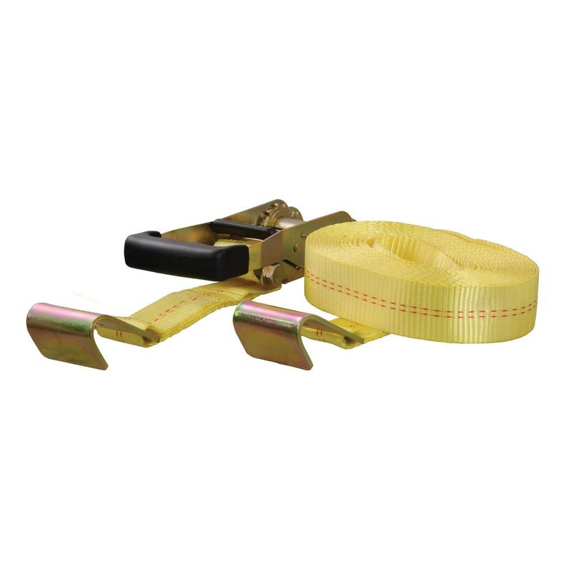 83048 27-ft Yellow Cargo Strap with Flat Hooks (3,333-lb) U5Y6