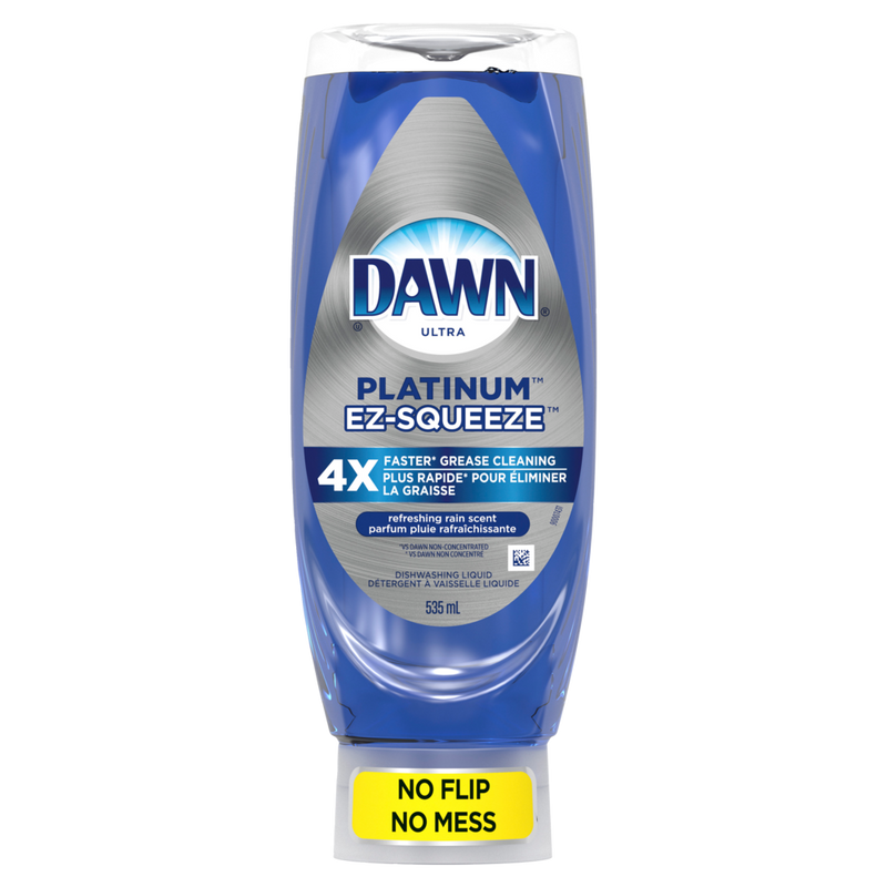 Ultra Platinum EZ-Squeeze Liquid Dish Soap, Rainshower Scent, 535-mL G9B0