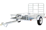 DK2 4x6-ft Single-Axle Open Rail Galvanized Utility Trailer Q8C0 - product image 2