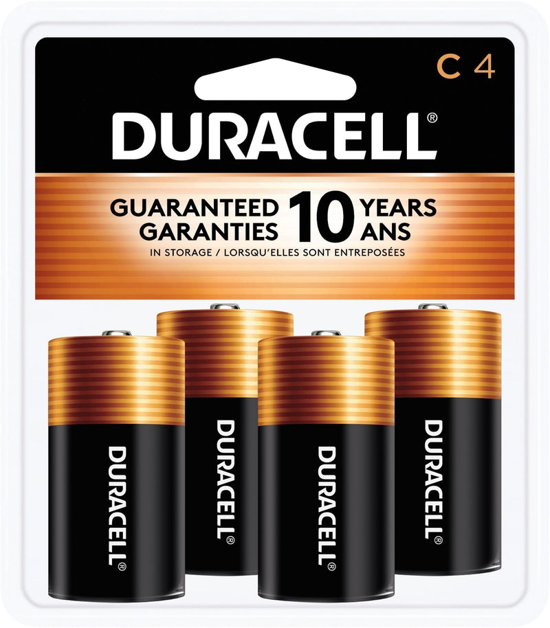 Coppertop C Alkaline Batteries, All Purpose, 4-pk J7F4