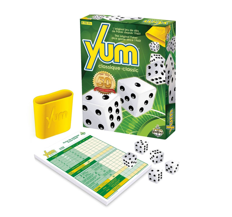 Gladius Yum Classic Collector's Edition Poker Dice Game Set, Ages 8+ D3O1
