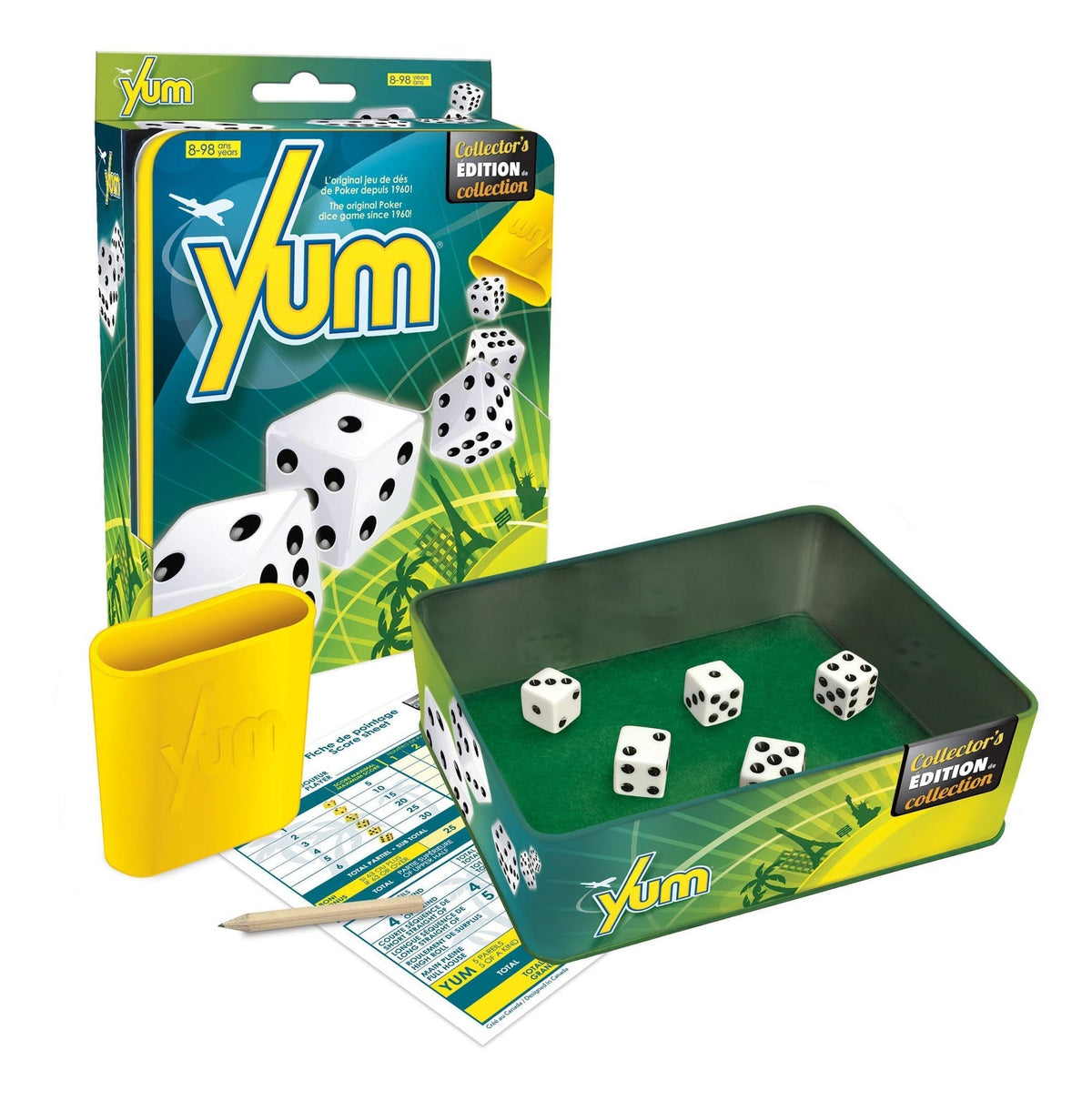 Gladius Yum Classic Collector's Edition Poker Dice Game Set, Ages 8+ D3O1 - product image 2