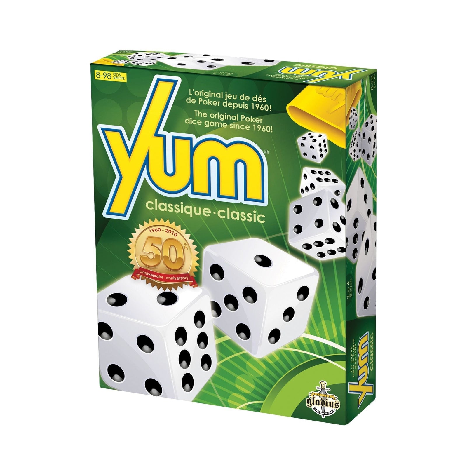 Gladius Yum Classic Collector's Edition Poker Dice Game Set, Ages 8+ D3O1 - product image 3