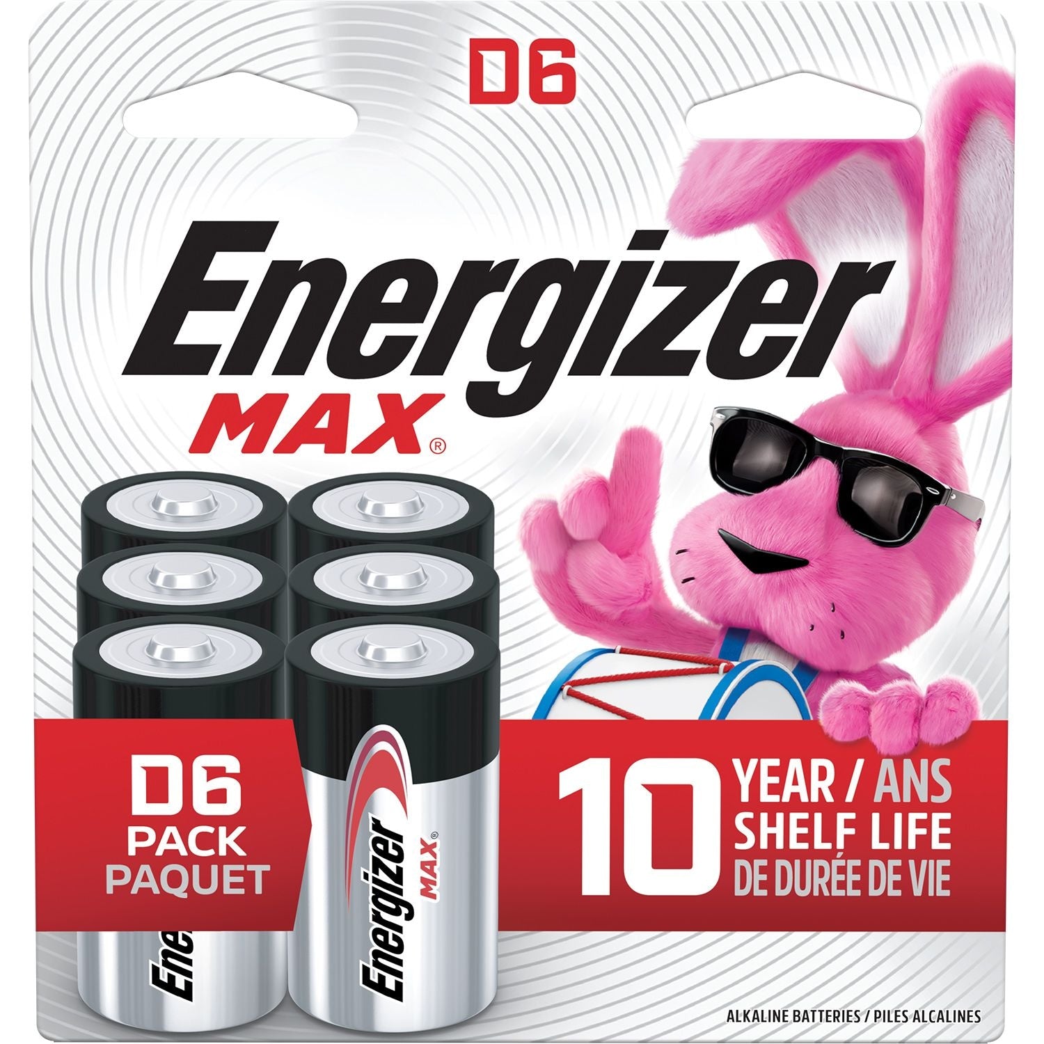 Alkaline D Battery, 6-Pack I0R7 - product image 1