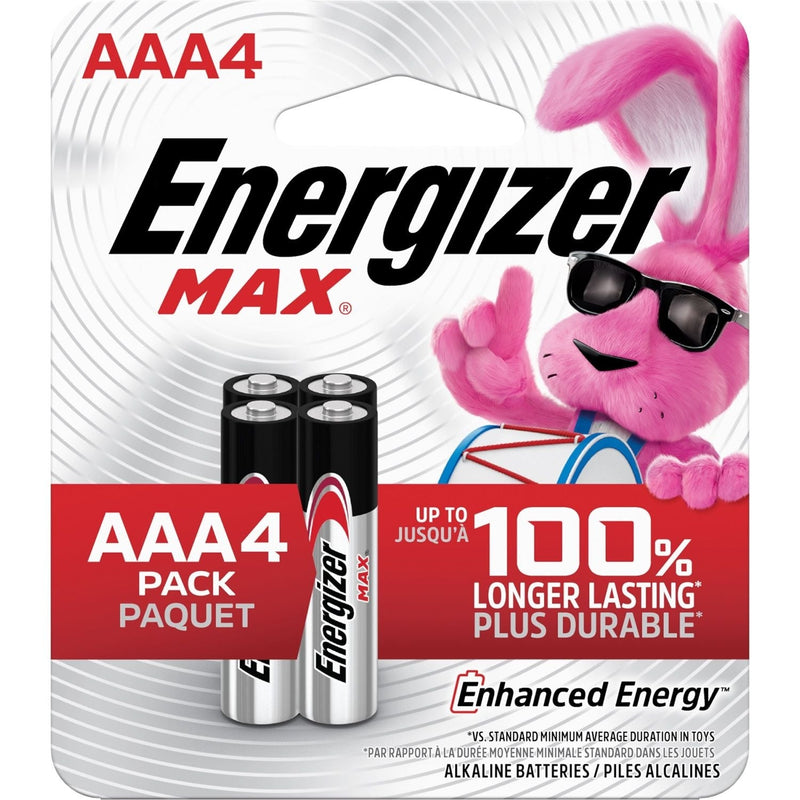 Max 4-pk AAA Alkaline Batteries, Long Lasting, All Purpose D2W5