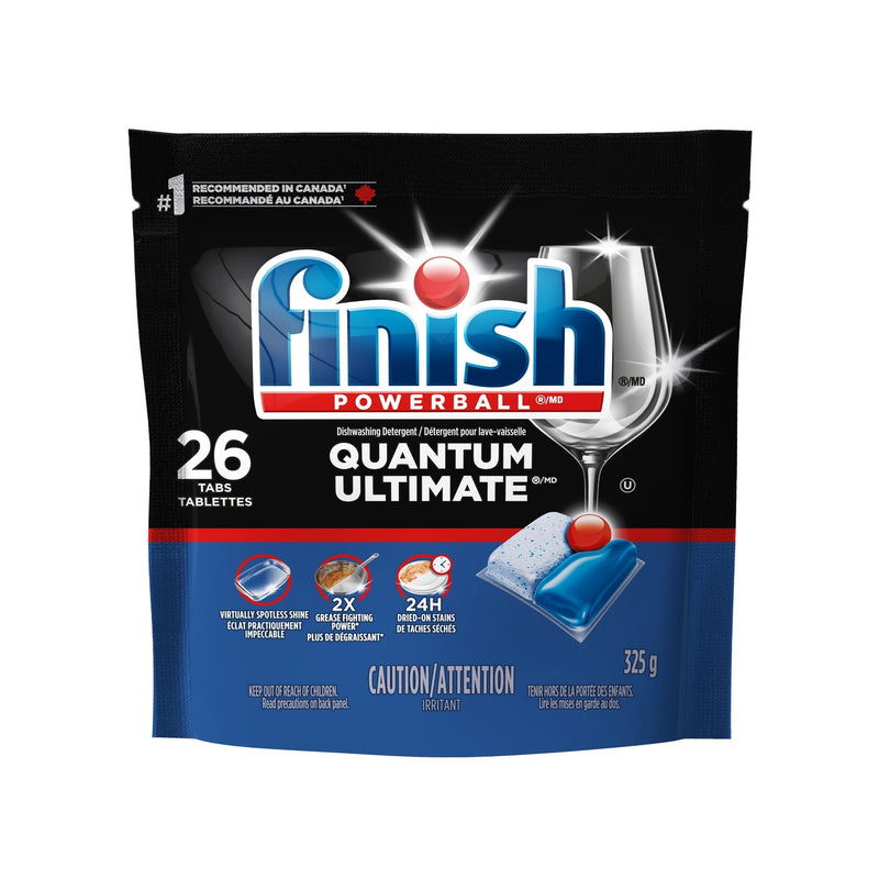 Quantum Ultimate Dishwasher Detergent Tabs, Fresh Scent, 26-pk H9Y4