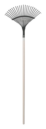 Garden Club 16-in Wide Metal 22-Tine Leaf Rake, 48-in Hardwood Shaft U2S0 - product image 1