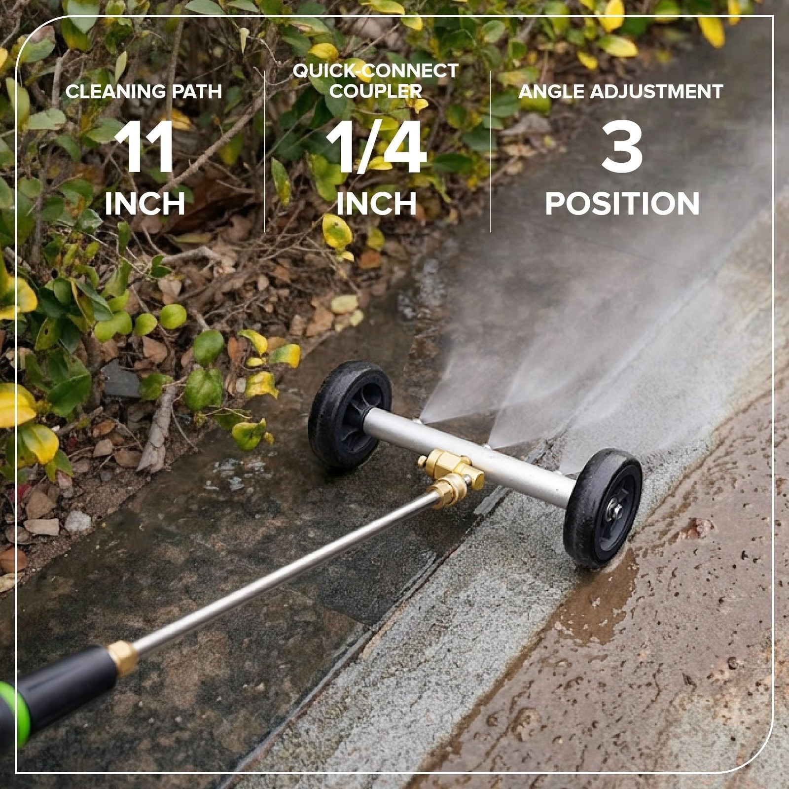 2-in-1 Water Broom & Undercarriage Cleaner, Pressure Washer Attachment W7V7 - product image 5