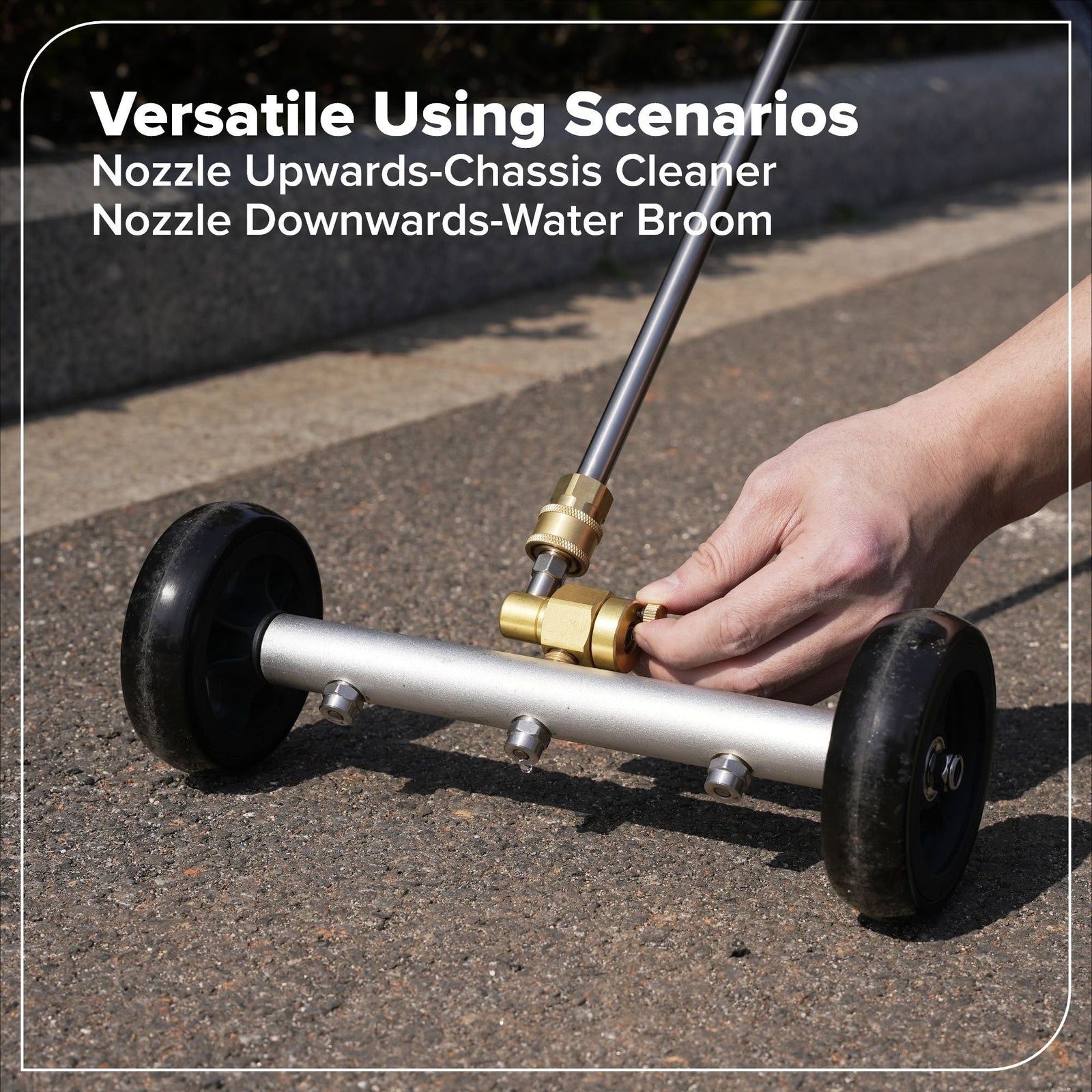 2-in-1 Water Broom & Undercarriage Cleaner, Pressure Washer Attachment W7V7 - product image 6