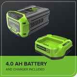 60V 17-in Push Lawn Mower with 4.0 Ah Battery & 3A Charger Q0A8 - product image 7