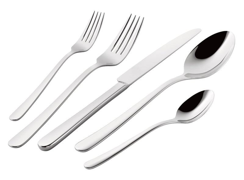 Julietta Flatware Set, Serves 12, 62-pc, Dishwasher Safe V0Q2