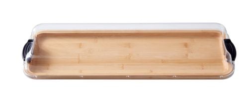 Build-A-Board Divided, Stained Bamboo, 7 x 22-in A8J2