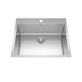 Brookmore Drop in Single Bowl 1-Hole Kitchen Sink, 25-in x 20.9-in x 9-in, Stainless Steel J2V7 - product image 1