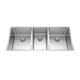 Brookmore Undermount Triple Bowl Kitchen Sink, 41.5-in x 18.1-in x 9-in, Stainless Steel L4X0 - product image 1