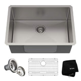 Standard PRO Undermount Stainless Steel Single Bowl Kitchen Sink, 23x18x10-in A9H2 - product image 1