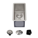 Standart PRO Undermount 16-Gauge Stainless Steel Single Bowl Bar Prep Kitchen Sink, 10-in L8U0 - product image 1
