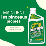 Brush-Wash Cleaner & Renewer For Oil, Latex & Enamel Paint, Non-Toxic, 946-mL C1G7 - product image 4