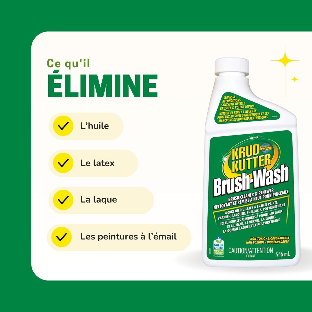 Brush-Wash Cleaner & Renewer For Oil, Latex & Enamel Paint, Non-Toxic, 946-mL C1G7 - product image 5