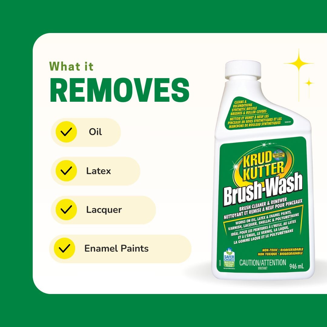 Brush-Wash Cleaner & Renewer For Oil, Latex & Enamel Paint, Non-Toxic, 946-mL C1G7 - product image 6