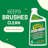 Brush-Wash Cleaner & Renewer For Oil, Latex & Enamel Paint, Non-Toxic, 946-mL C1G7 - product image 8