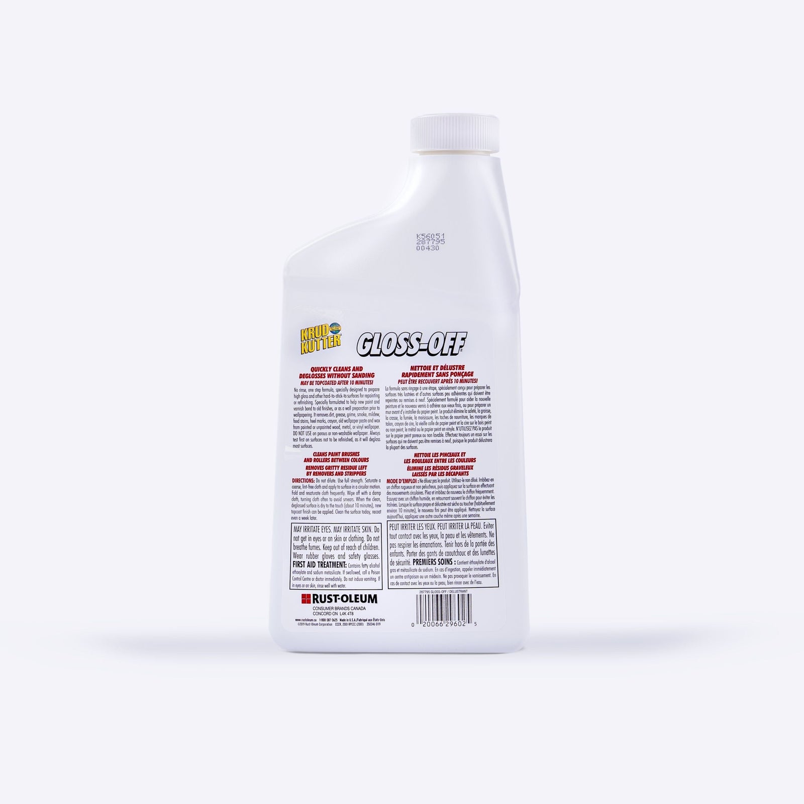 Gloss-Off Pre-Paint Surface Preparation, Cleaner & Deglosser Without Sanding, 946-mL V7H3 - product image 2
