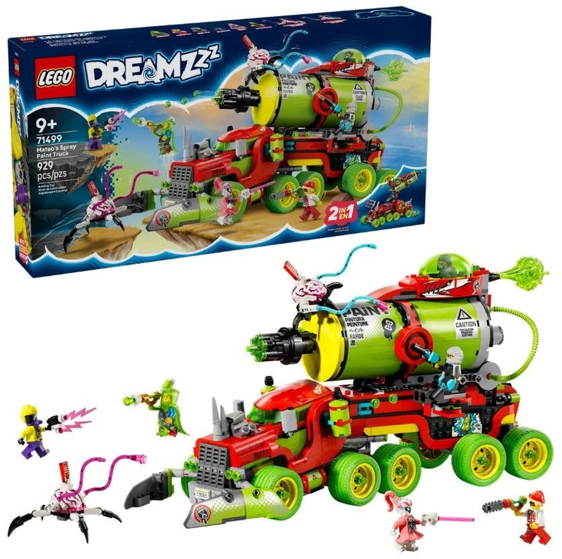 DREAMZzz Mateo's Spray Paint Truck - 71499, 929-pcs, Ages 9+ Y4N6