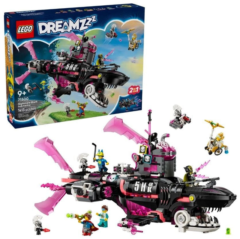 DREAMZzz Nightmare Shark Submarine - 71500, 1413-pcs, Ages 9+ C6K7