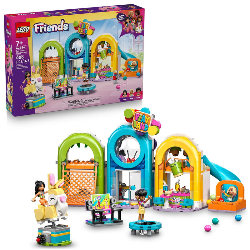 Friends Fun Indoor Playground Building Set - 42686, 668-pcs, Ages 7+ A6W2