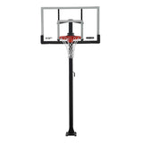 Adjustable In-Ground Bolt Down Outdoor Basketball Hoop with 60-in Tempered Glass, Hoop & Net System B0R5 - product image 1