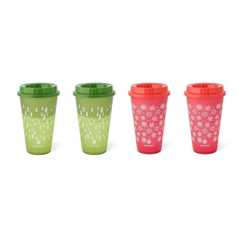 16-oz Reusable Colour-Changing Hot Cups, 4-pk H8O5